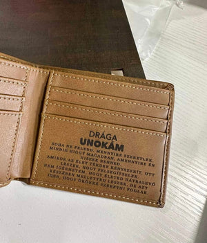 Nagyszülőtől Unokának - Egyedi Pénztárca Z868