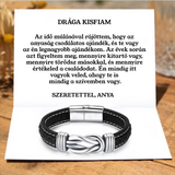 U81 Bőr KARKÖTŐ❤ - Drága Kisfiam - Szeretettel, Anya