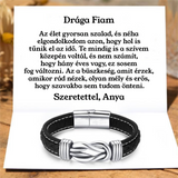 UT8 Bőr KARKÖTŐ❤ - Drága Kisfiam - Szeretettel, Anya