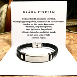 B57 Bőr KARKÖTŐ❤ - Drága Kisfiam - Soha ne feledd, mennyire szeretlek