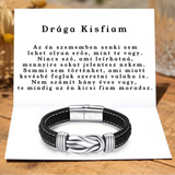 U11 Bőr KARKÖTŐ❤ - Drága Kisfiam - Az én szememben senki sem lehet olyan erős, mint te vagy