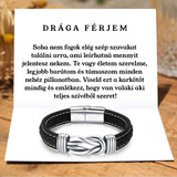 R99 Bőr KARKÖTŐ❤ - Drága Férjem - Teljes szívemből szeretlek
