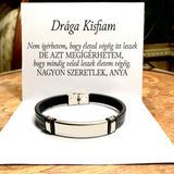 Bőr KARKÖTŐ❤ - Drága Kisfiam  B03