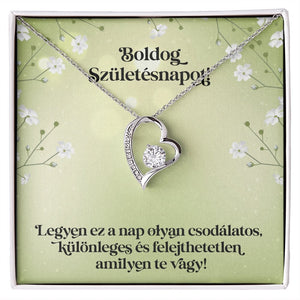 Boldog Születésnapot - Legyen ez a nap olyan csodálatos, amilyen te vagy(14K fehárarany bevonatú) - egyedinyaklanc.hu