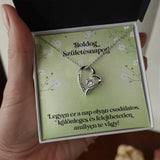 Boldog Születésnapot - Legyen ez a nap olyan csodálatos, amilyen te vagy(14K fehárarany bevonatú) - egyedinyaklanc.hu