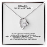 Drága Kislányom - Ha csak egy dolgot adhatnék neked (14K fehérarany bevonat) - egyedinyaklanc.hu