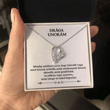 Drága Unokám - Mindig emlékezz, hogy bártabb vagy, mint hiszed - Szív medállal - egyedinyaklanc.hu