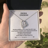 Drága Unokám - Mindig emlékezz, hogy bártabb vagy, mint hiszed - Szív medállal - egyedinyaklanc.hu