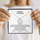Drága Unokám - Mindig emlékezz, hogy bártabb vagy, mint hiszed - Szív medállal - egyedinyaklanc.hu