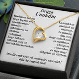 Drága Unokám - Mindig emlékezz rá, mennyire szeretlek! - 14K fehérarany bevonat - egyedinyaklanc.hu