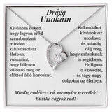 Drága Unokám - Mindig emlékezz rá, mennyire szeretlek! - 14K fehérarany bevonat - egyedinyaklanc.hu