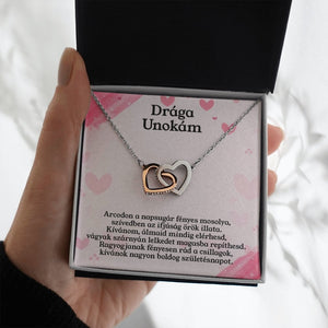 Drága Unokám - Nagyon Boldog Születésnapot (Dupla szives) - egyedinyaklanc.hu