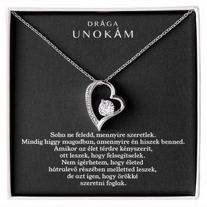 Drága Unokám - Örökké Szeretni Foglak - Nyaklánc - egyedinyaklanc.hu
