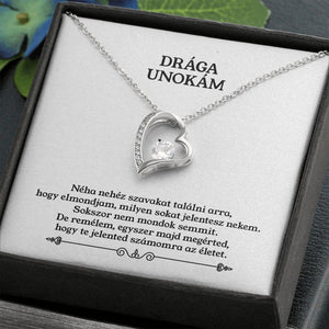 Drága Unokám - Te Jelented Számomra az Élete - Örök Szeretet Nyaklánc - egyedinyaklanc.hu