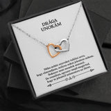 Drága Unokám - Te jelented számomra az életet (Fehér) - egyedinyaklanc.hu