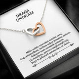 Drága Unokám - Te jelented számomra az életet (Fehér) - egyedinyaklanc.hu