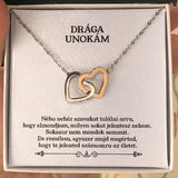 Drága Unokám - Te jelented számomra az életet (Fehér) - egyedinyaklanc.hu