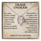 Drága Unokám - Zárj örökre a szívedbe - Szeretettel, Nagypapa - egyedinyaklanc.hu
