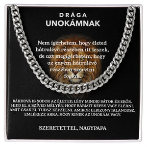 Drága Unokámnak - Szeretettel, Nagypapa (Oroszlános) - egyedinyaklanc.hu