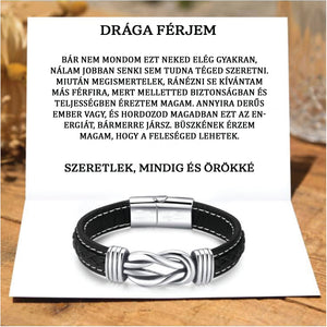 U22 Bőr KARKÖTŐ❤ - Drága Férjem