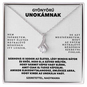 Gyönyörű Unokámnak ❤ Szeretettel, Nagymama - egyedinyaklanc.hu