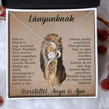 Lányunknak - Szeretettel, Anya és Apa❤ - egyedinyaklanc.hu
