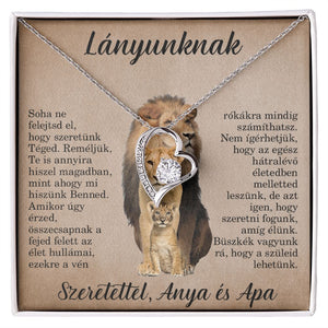 Lányunknak - Szeretettel, Anya és Apa❤ - egyedinyaklanc.hu